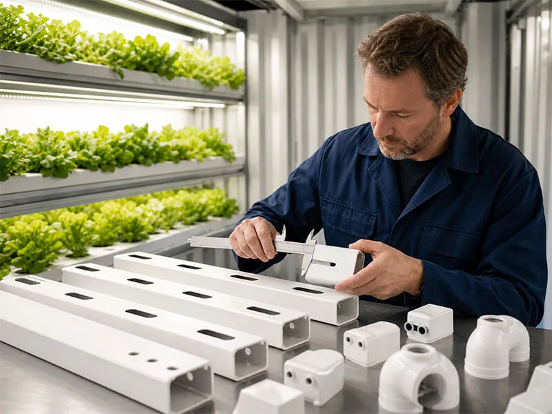 Nft channel inspection during Aurlgrow container farm production