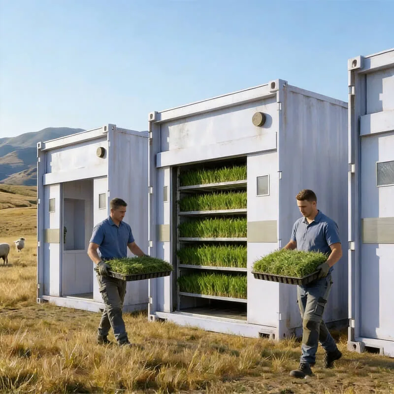 Aurlgrow fodder container farm