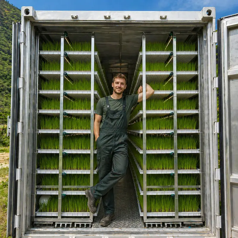 Aurlgrow fodder container farm