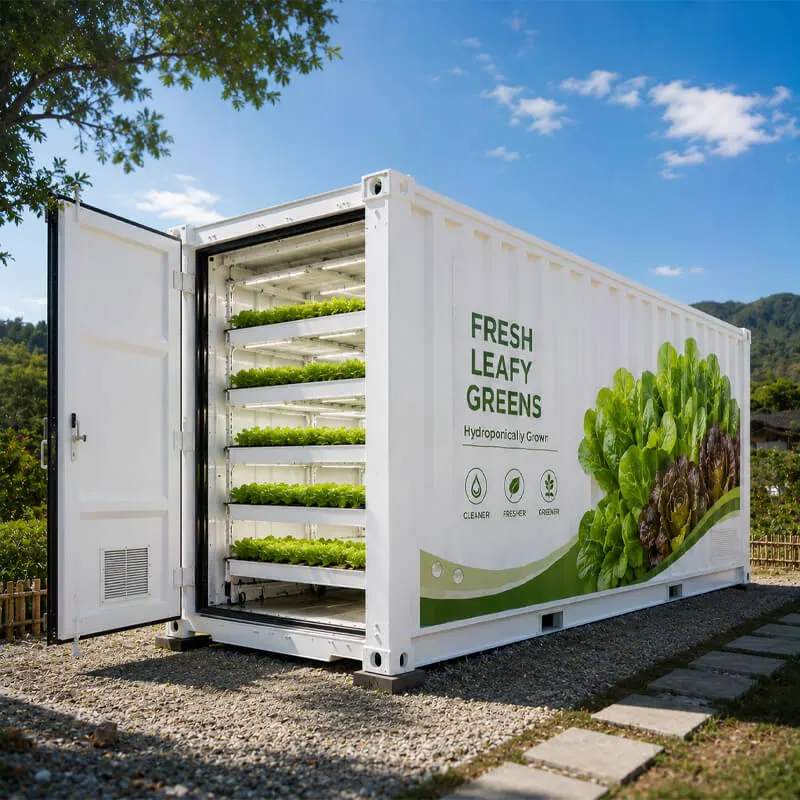Aurlgrow leafy greens container farm
