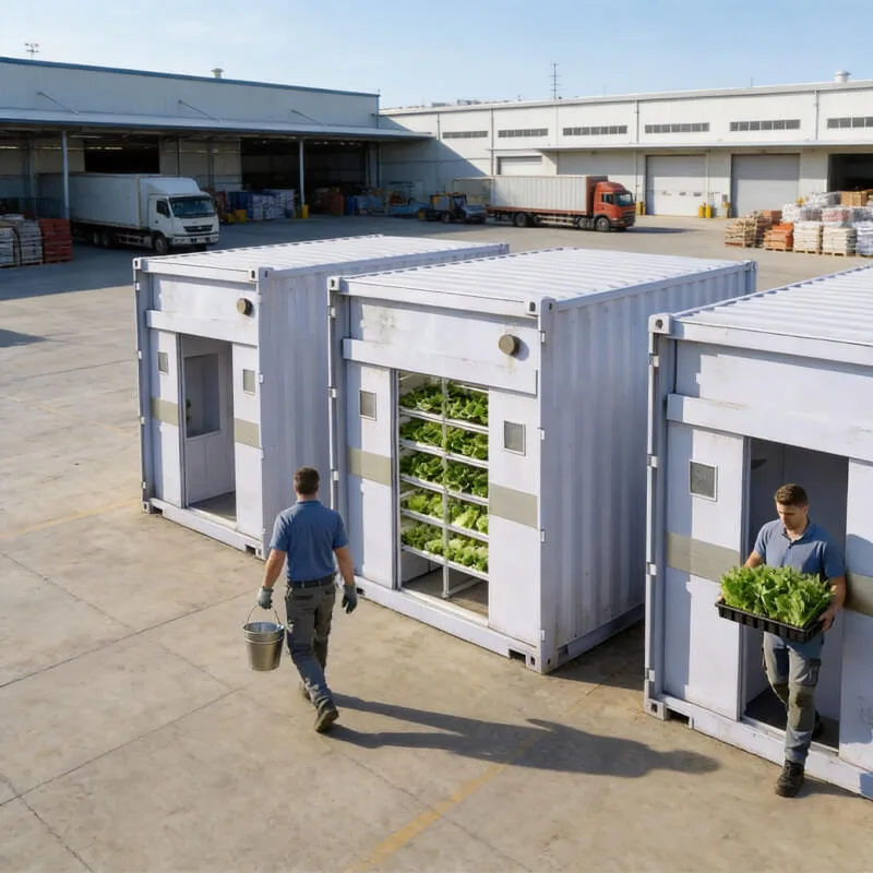 Aurlgrow leafy greens container farm