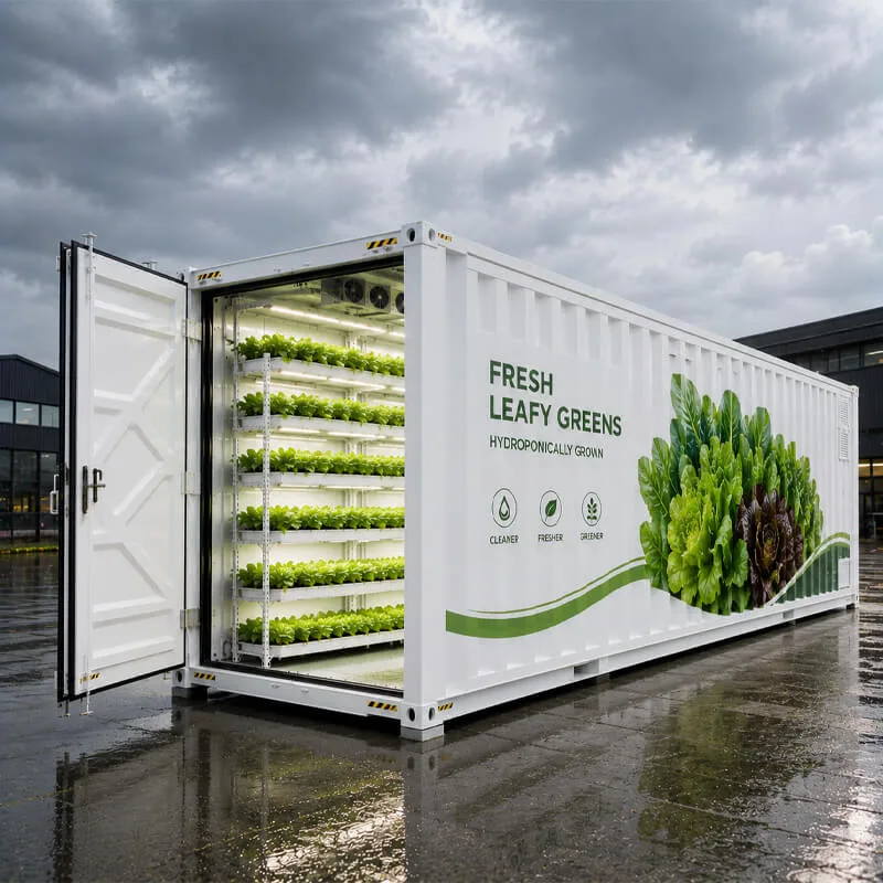 Aurlgrow leafy greens container farm