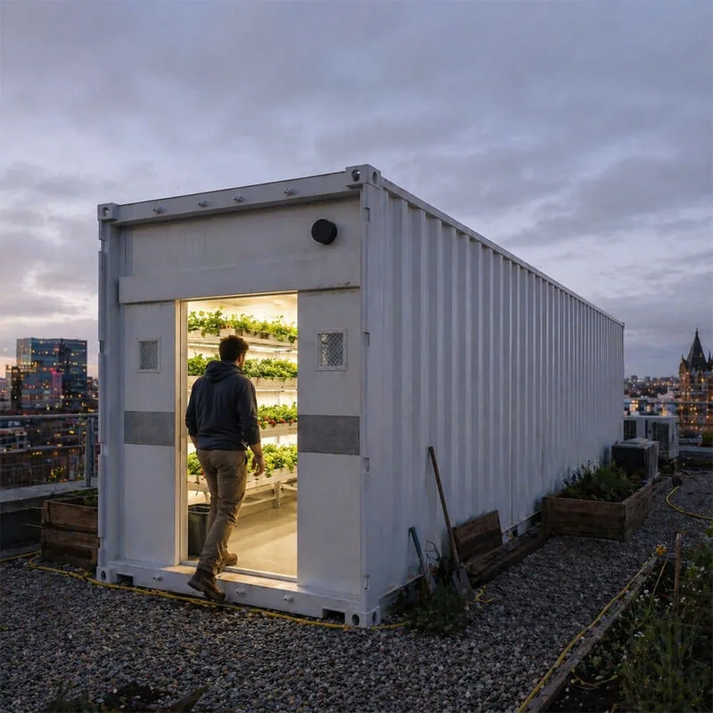 Aurlgrow strawberry container farm