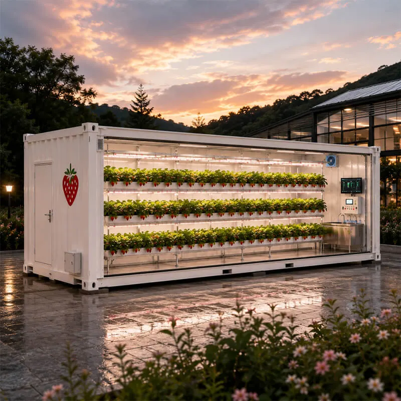 Aurlgrow strawberry container farm