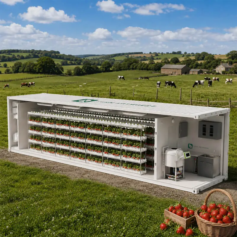Aurlgrow strawberry container farm