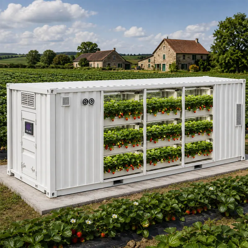 Aurlgrow strawberry container farm